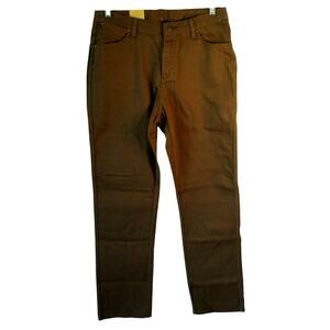 Wrangler Women's Brown Low Rise Slim Fit Straight Leg Jeans NWT Size 11/12 X 34